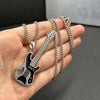 Punk Guitar Hollow Necklace