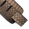 Python Skin Electric Guitar Leather Strap