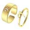 Stainless Steel Music Note Couple Ring