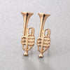 Trumpet Stud Earrings
