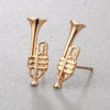 Trumpet Stud Earrings
