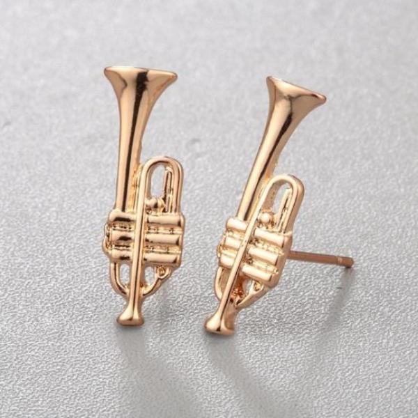 Trumpet Stud Earrings