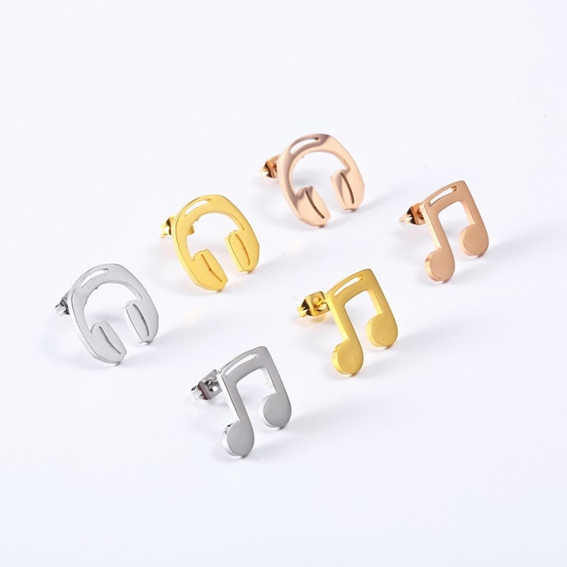 Free - Headset & Music Note Earrings