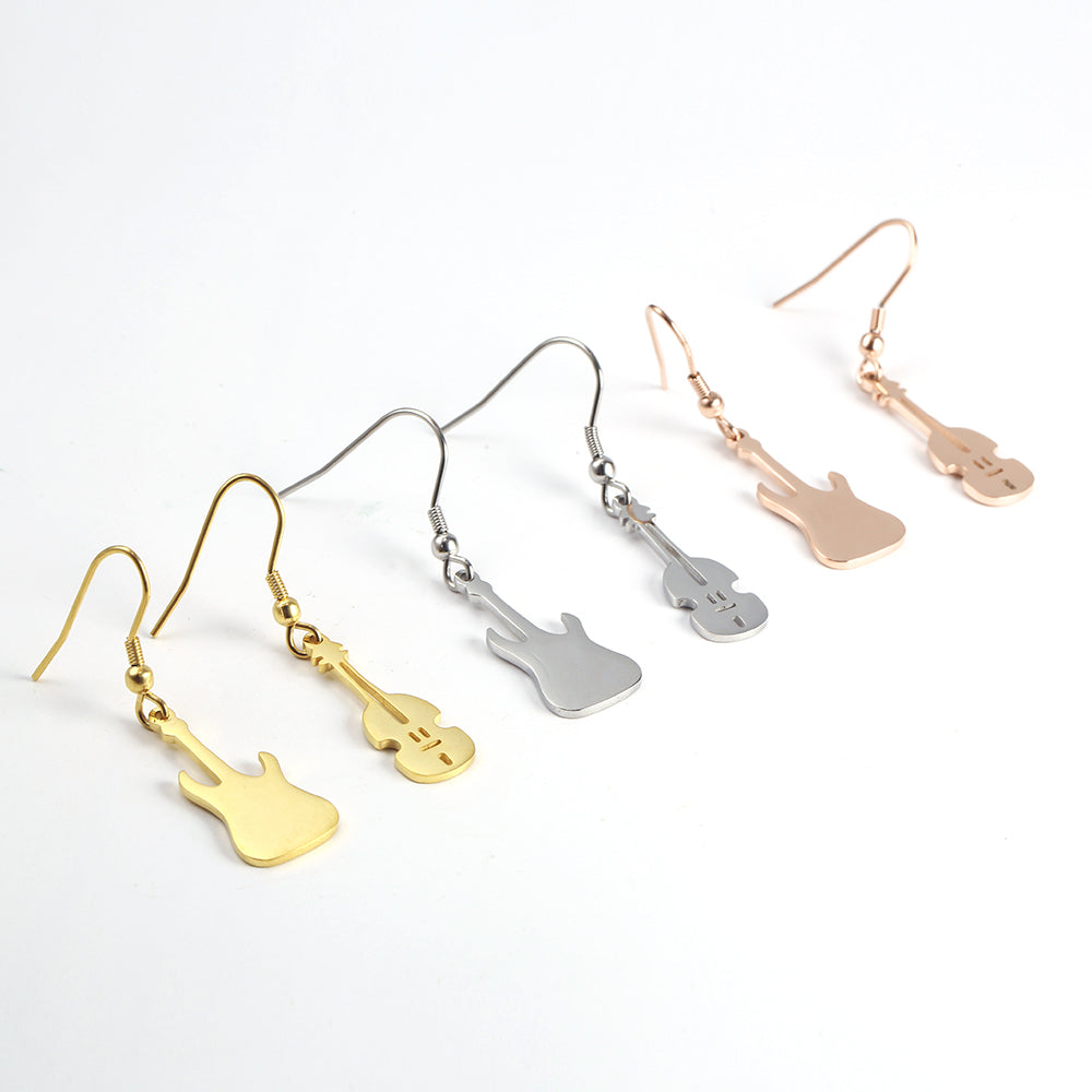 Creative Guitar Music Earrings