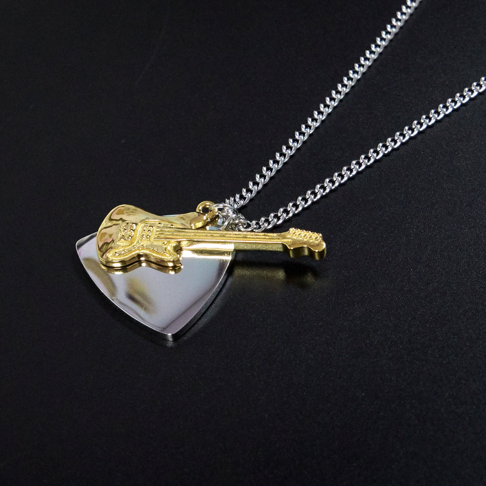 Guitar Pick & Guitar Necklace