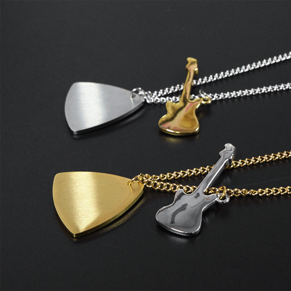 Guitar Pick & Guitar Necklace