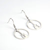 Electric Guitar Round Earrings