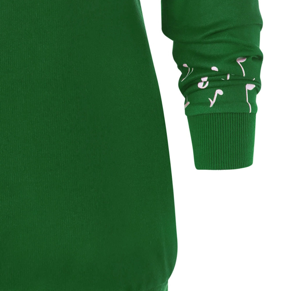 Music Snowman Off Shoulder Top