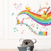 Rainbow Music Note Wall Decal