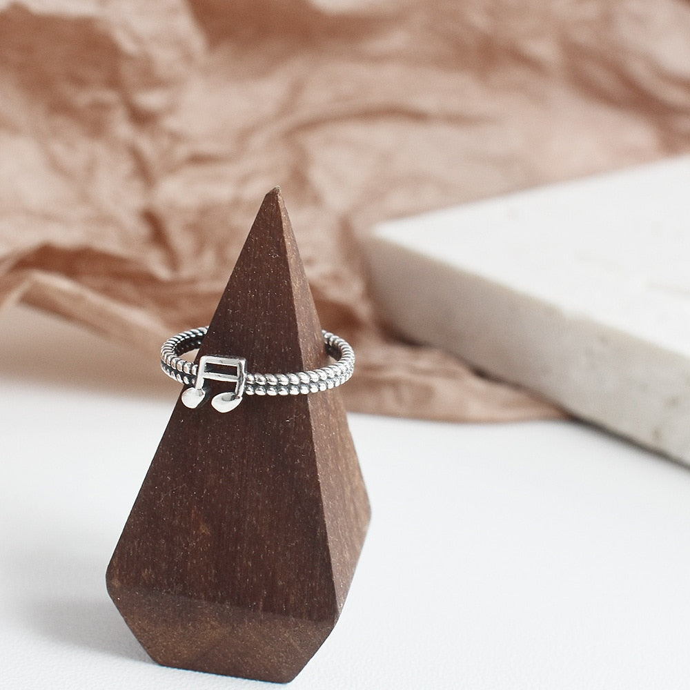 Music Notes 925 Silver Ring