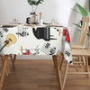 Music Instrument Rectangular Tablecloth