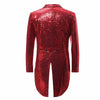 Cropped Red Sequined Tuxedo Set - Artistic Pod Review