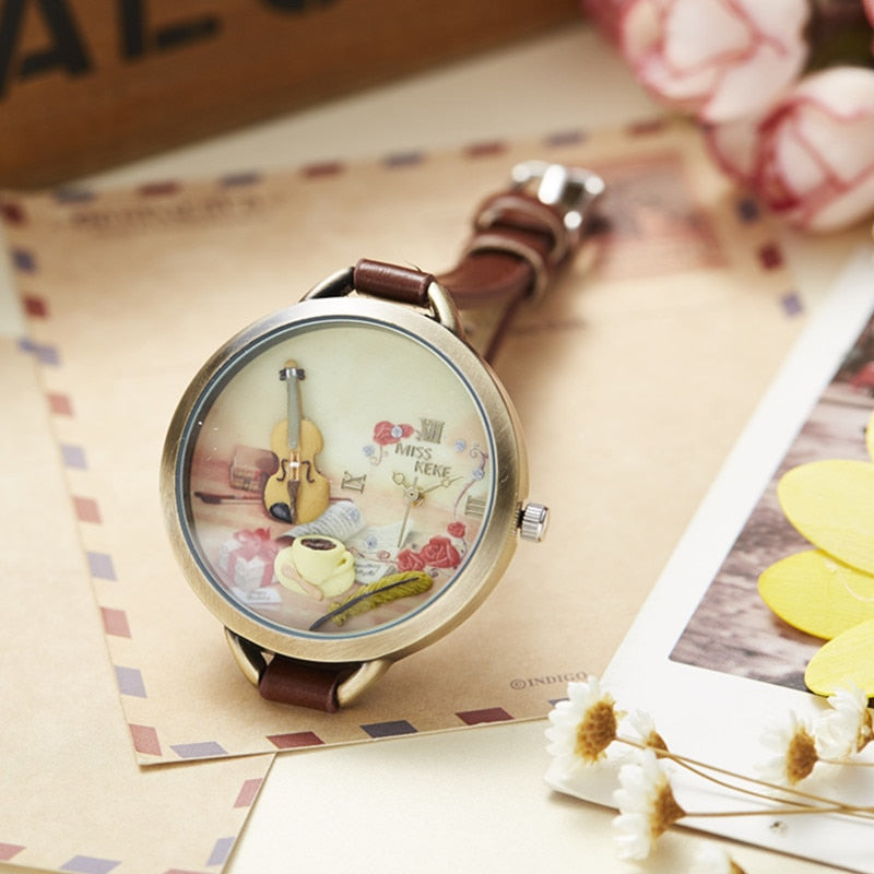 Mini Clay Violin Watch
