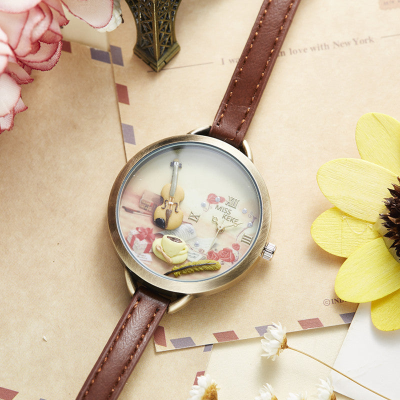 Mini Clay Violin Watch