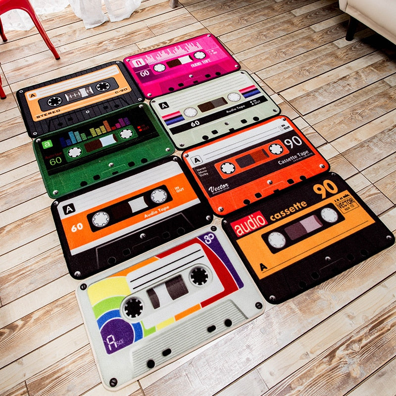 Colorful Retro Magnetic Tape Carpet