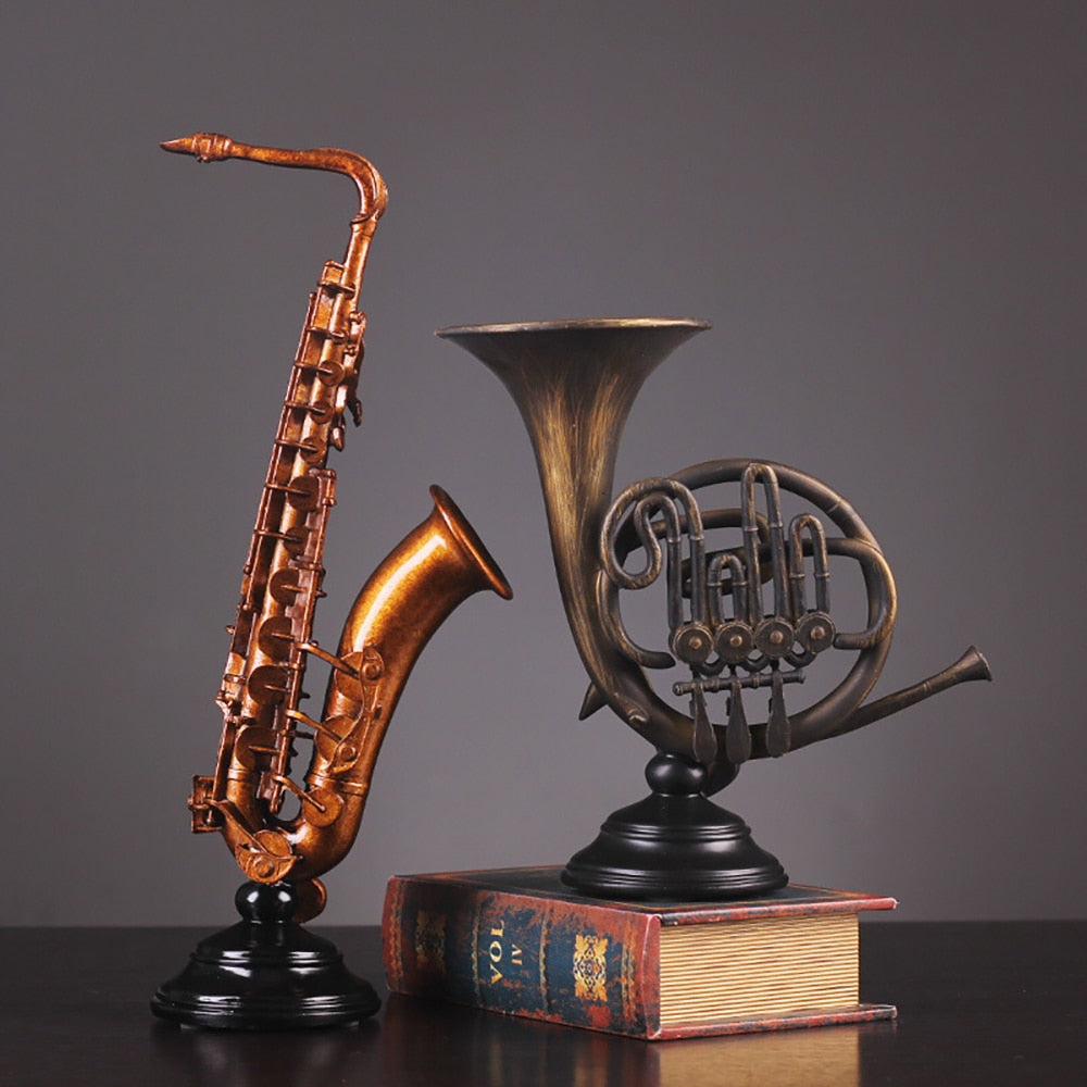 Retro Music Statue Figurine