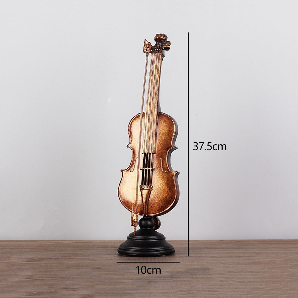 Retro Music Statue Figurine