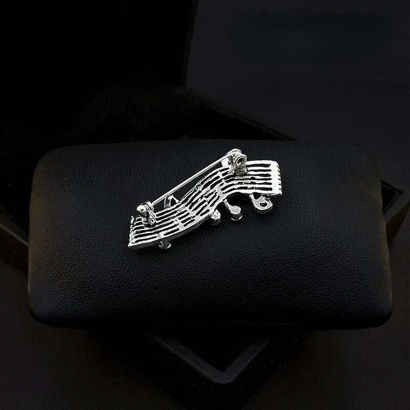 Retro Musical Note Brooch