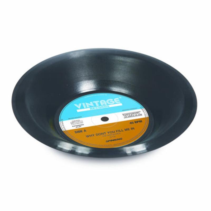 Retro Vinyl Record Bowl