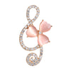 Rhinestone Music Opal Brooch