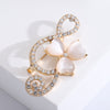 Rhinestone Music Opal Brooch