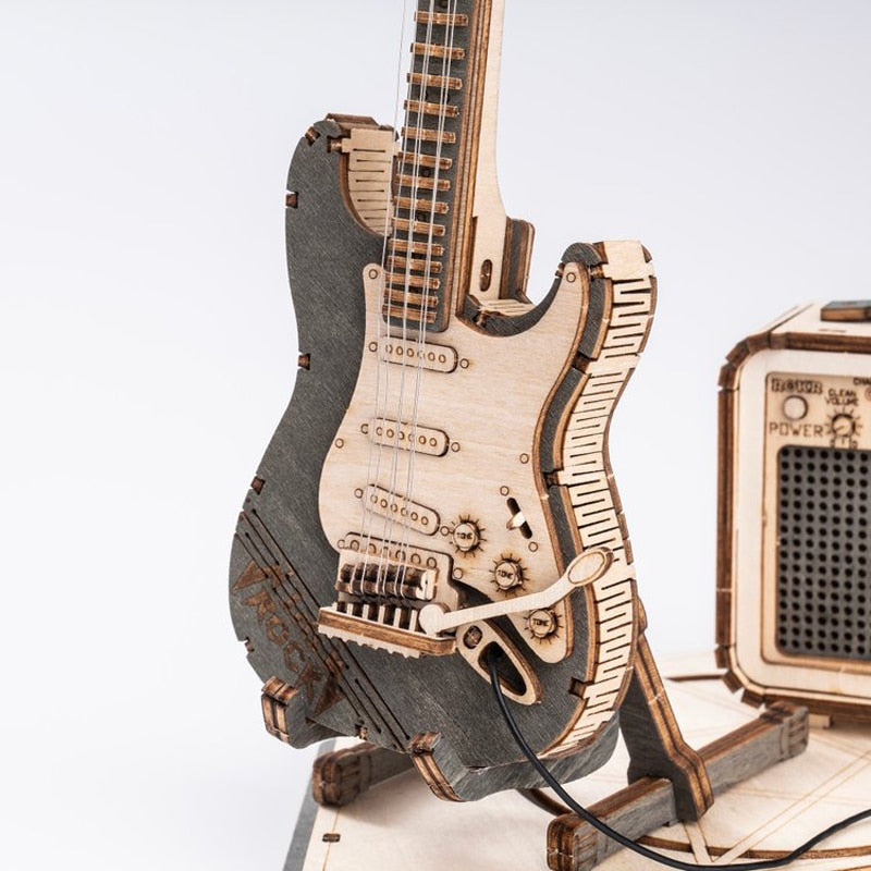 Electric Guitar Wooden Puzzle