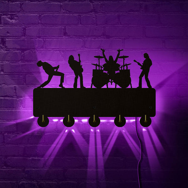 Rock Band Decor LED Hook - Artistic Pod