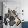 Guitar Window Tulle Curtain