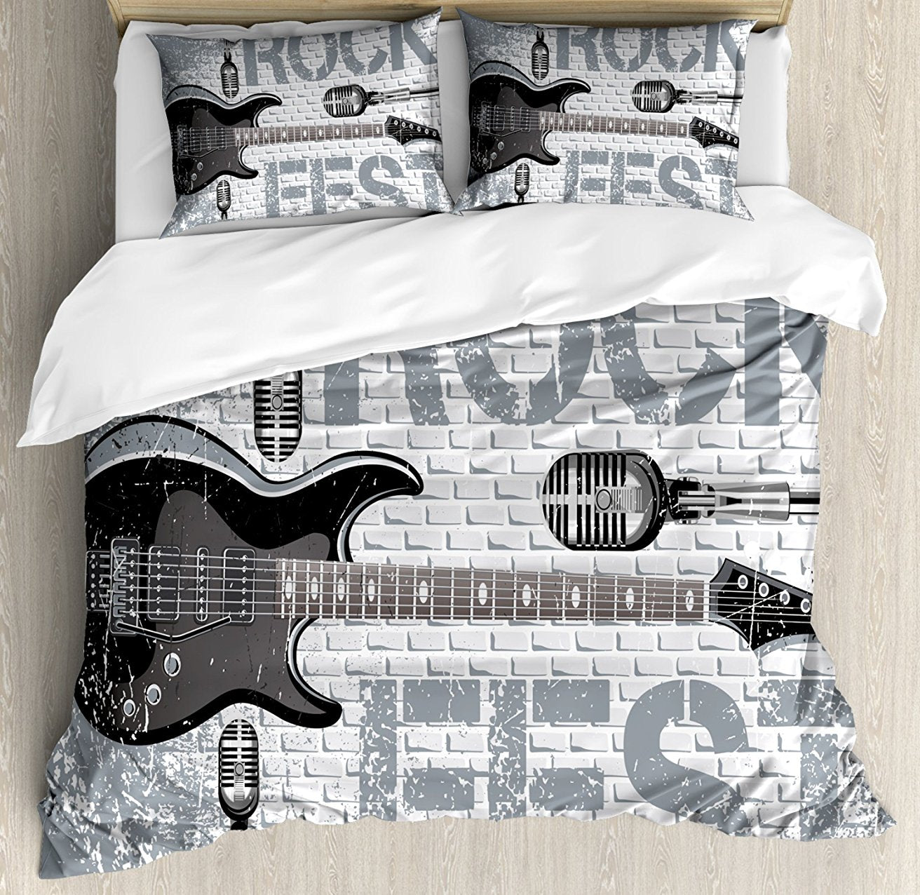 Rock Music Duvet Cover Set