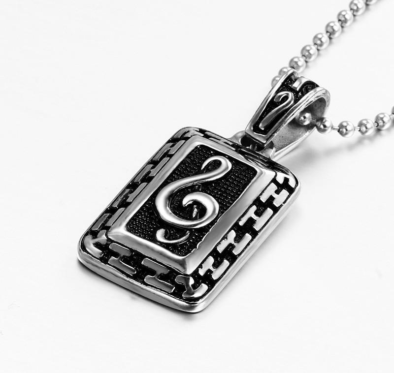 Rock Musical Note Pendant - Artistic Pod