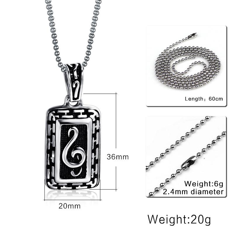 Rock Musical Note Pendant - Artistic Pod