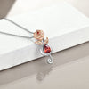 Musical Note Valley Rose Necklace