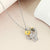 Bee Flower Treble Clef Necklace