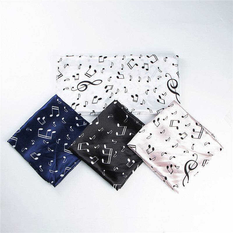 Music Notes Luxury Silk Scarf