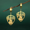 Hollow Music Guitar Pick Earrings