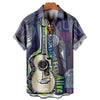 Music Guitar Print Shirt