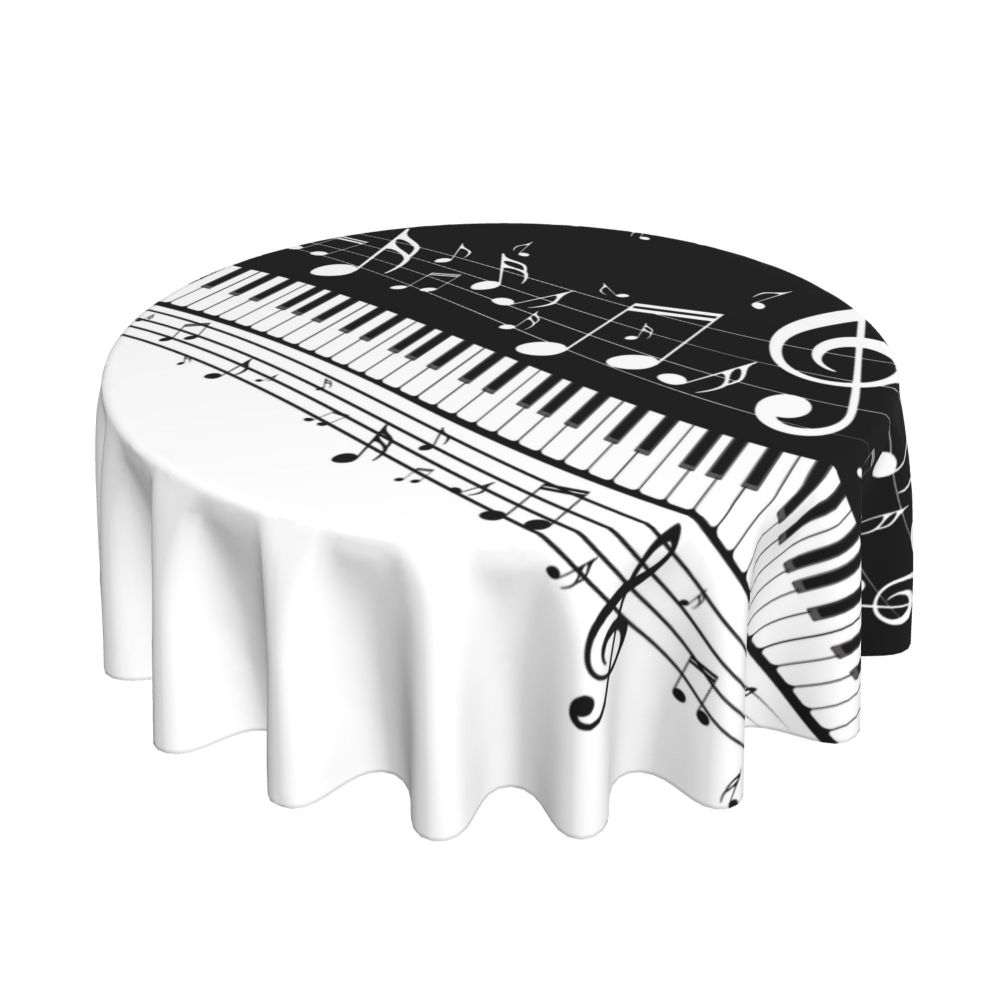 Abstract Piano Keys Tablecloth