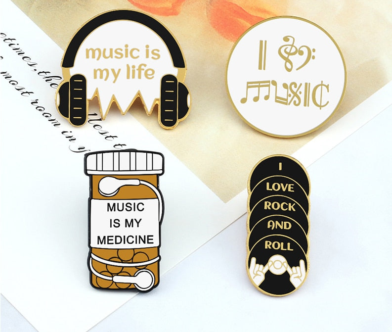 Music Lovers Brooch Pin