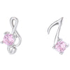 Light Pink Music Notes Earrings