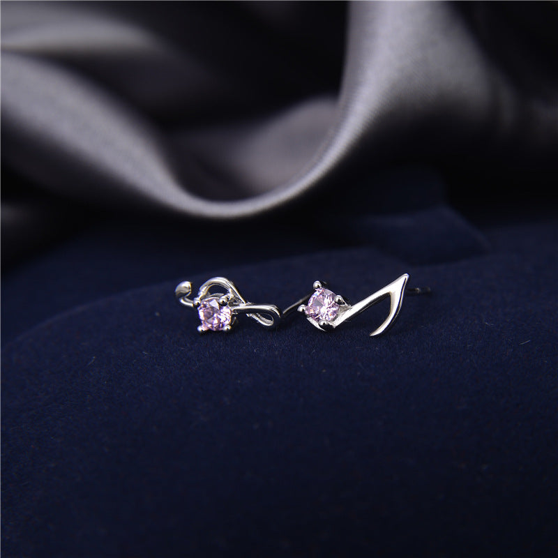 Light Pink Music Notes Earrings