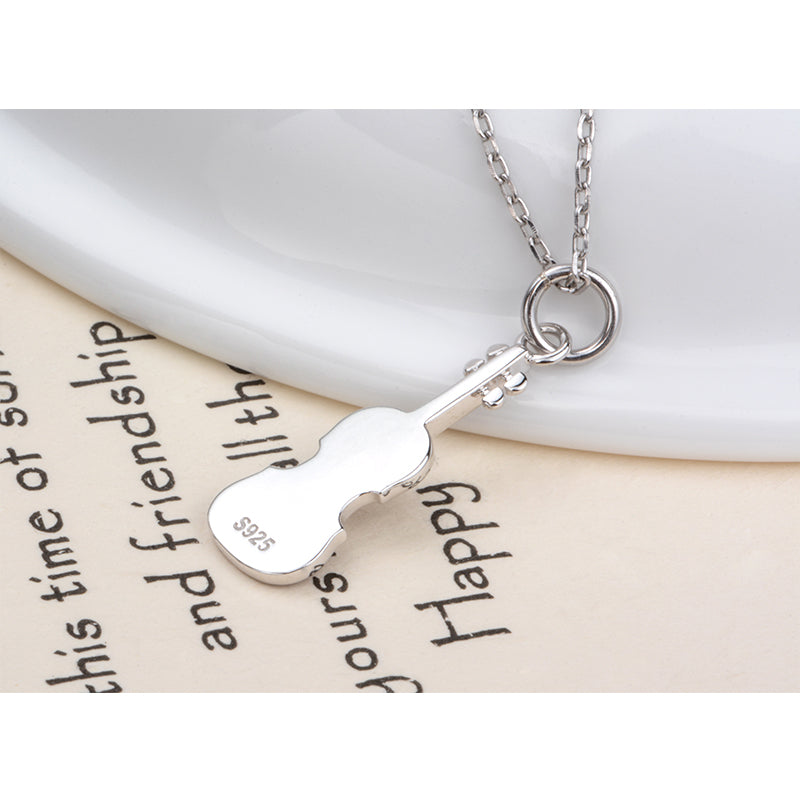 Lovely Violin Pendant Necklace