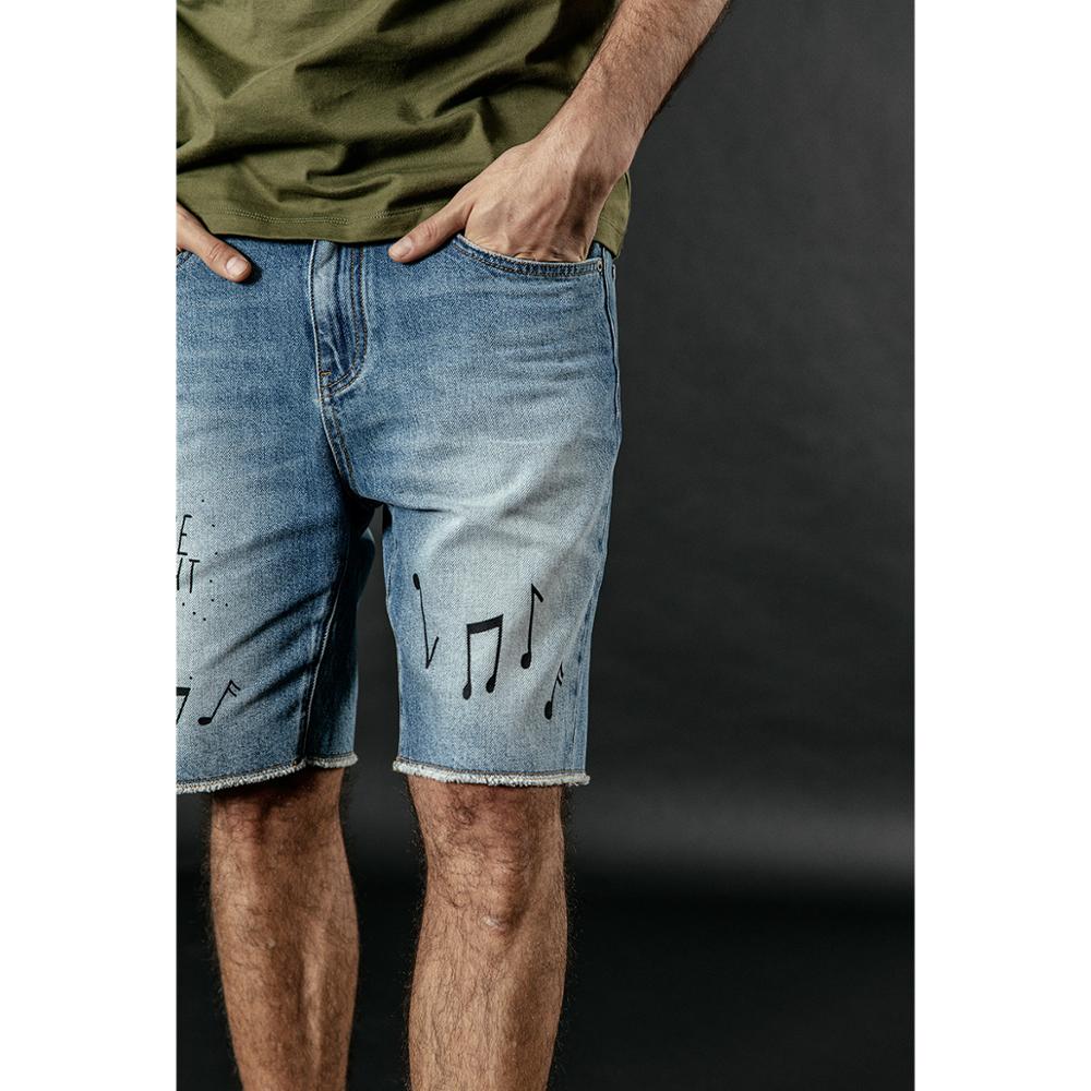 Music Notes Mens Denim Shorts
