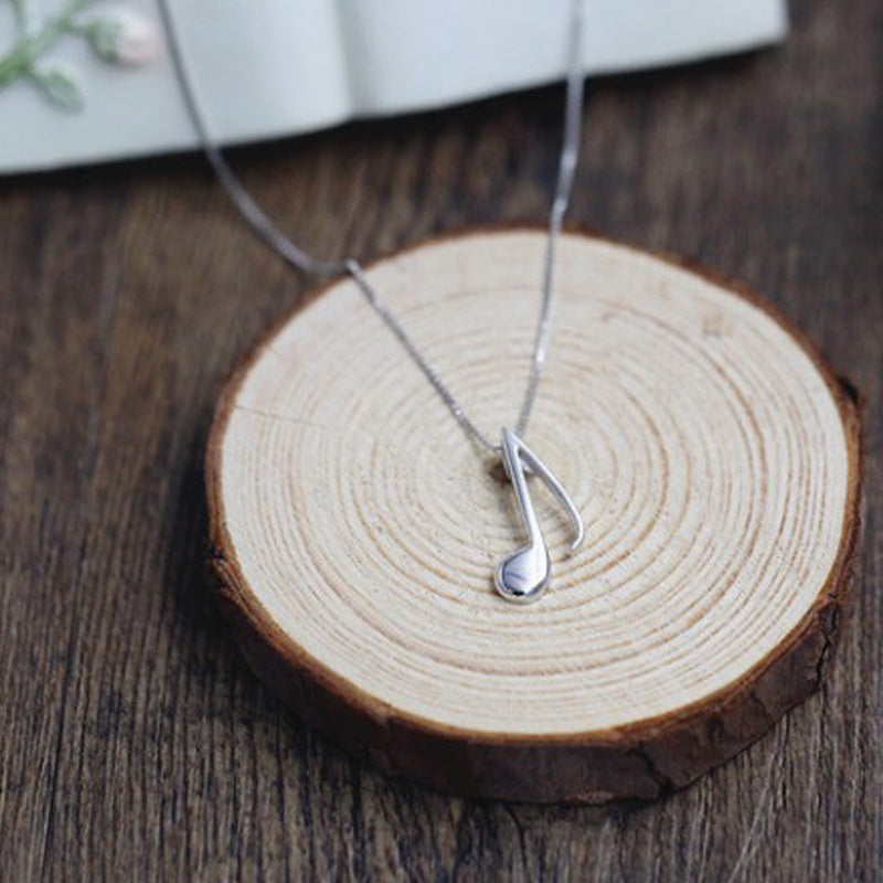 Free - Music Notes Silver Necklace