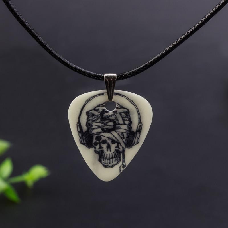 Bass Guitar Picks Pendants Set