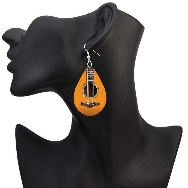 Guitar Teardrop Earrings