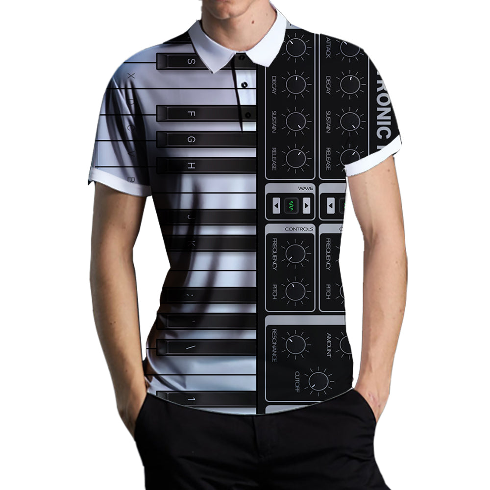 3D Piano Polo Shirt