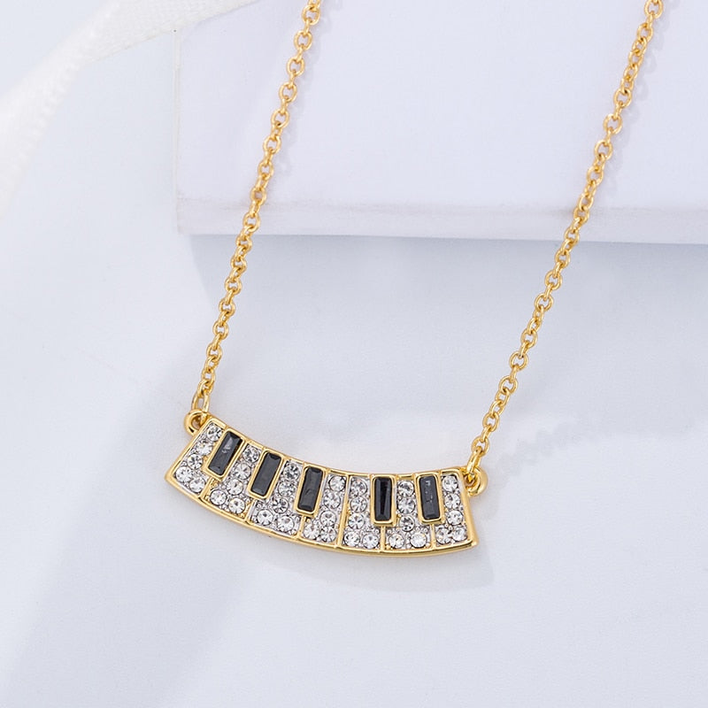 Crystal Piano Key Necklace