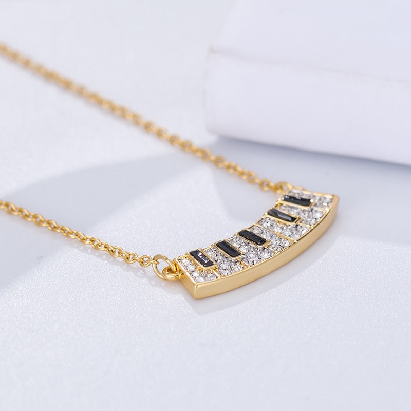 Crystal Piano Key Necklace