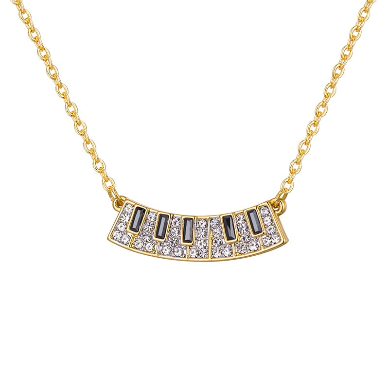 Crystal Piano Key Necklace