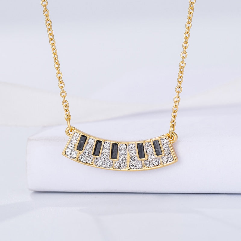 Crystal Piano Key Necklace